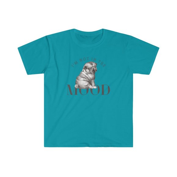 "I'm Not In The Mood" Pug Lover T Shirt - Picture 9 of 11